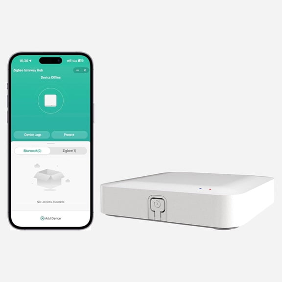 GJX Zigbee 3.0 Hub Wireless Gateway 2.4Ghz,Only Tuya Devices,White|Remote Control Via Tuya Smart App,Supports Multi-Device Pairing,Smart Home Automation Bridge,Stable Long-Range Connection