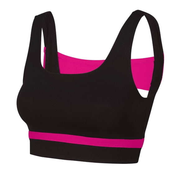 GK All Star Contrast Band Bra Top (Child Sizes) (Berry, CS)