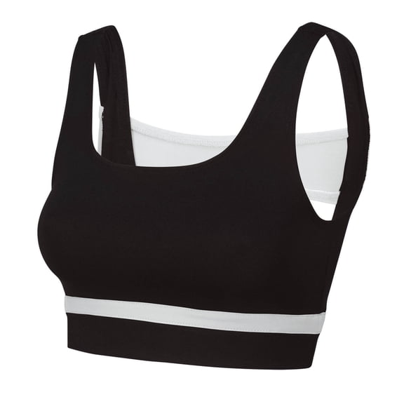 GK All Star Contrast Band Bra Top (Child Sizes) (White, CI)