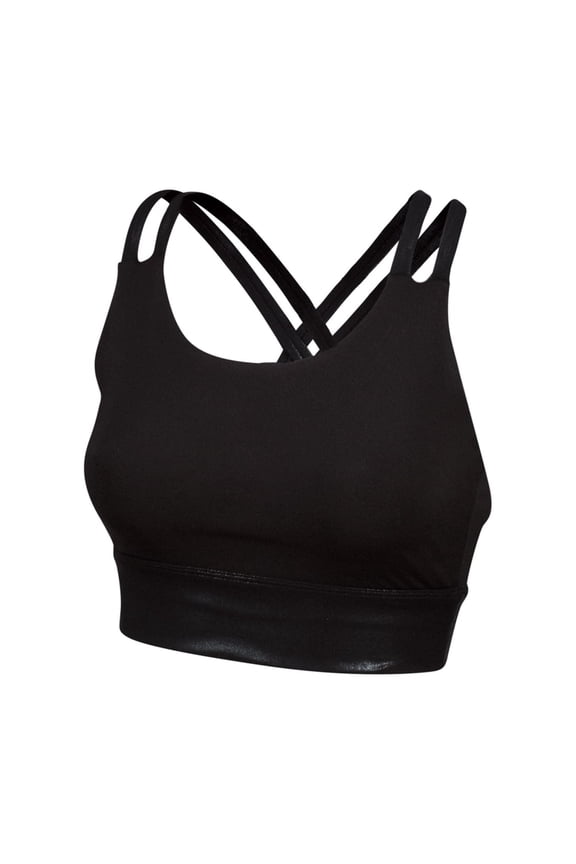 All Star Strappy Bra Top (Black, L)