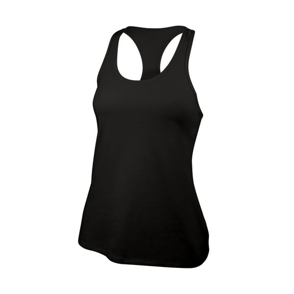 GK Athletic Loose-Fit Tank for Women and Girls - Basic Racerback Top (L, Black)