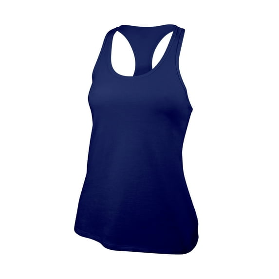 GK Athletic Loose-Fit Tank for Women and Girls - Basic Racerback Top (XS, Navy)