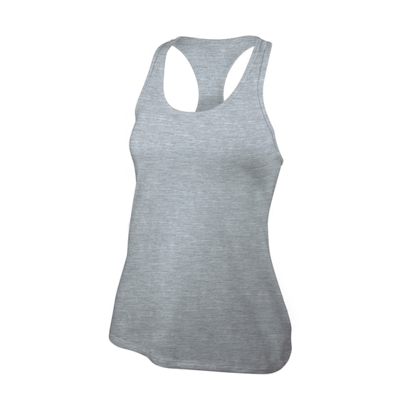 GK Athletic Loose-Fit Tank for Girls - Basic Racerback Top - Youth Sizes (YM, Oxford)
