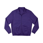 GK Basic Athletic Warmup Jacket for Women or Men (2X, Purple)