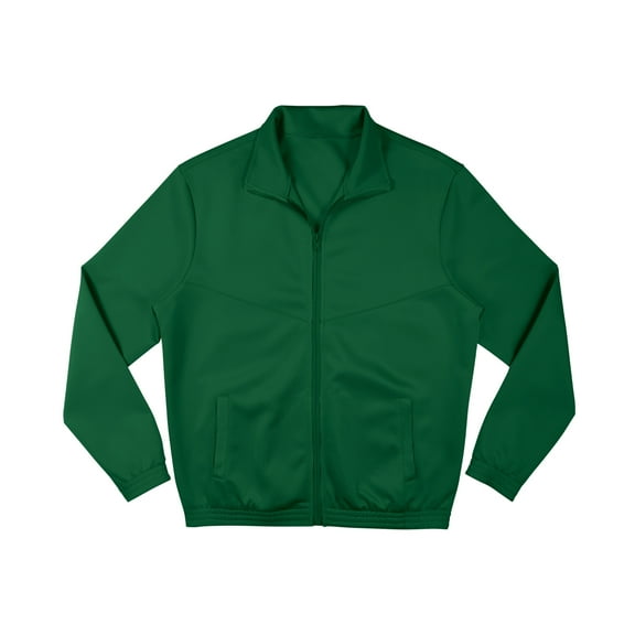 GK Basic Athletic Warmup Jacket for Women or Men (M, Dark Green)