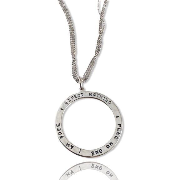 GK Designs 24 Sterling silver 'I Am Free Necklace