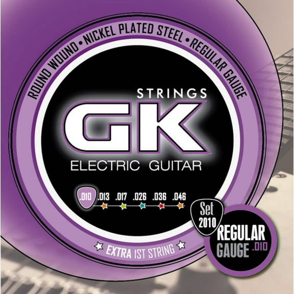 GK Electric Guitar Strings Regular Light Gauge Nickel-Plated Steel Set, .010 - .046 (2010)