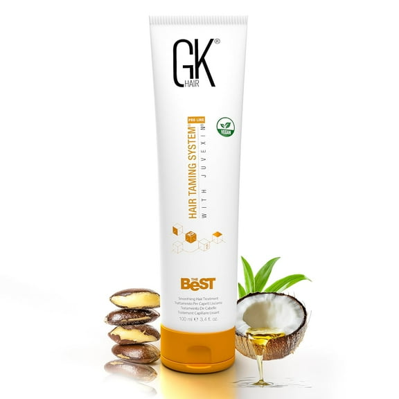 GK HAIR Global Keratin The Best (3.4 Fl Oz/100ml) Smoothing Keratin Hair Treatment - Professional Brazilian Complex Blowout Straightening For Silky Smooth & Frizz Free Hair