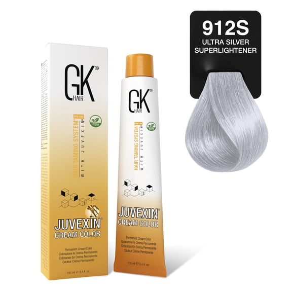 GK HAIR Global Keratin - Professional 912S Hair Cream Tube (3.4 fl oz), Nourishing and Cleansing Styling Color, High Performance and Long-Lasting Permanent Natural Hair Dye