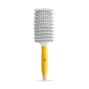 GK Hair Professional Curved Vented Brush 2.5 Inch for Blow Drying, Styling, Detangling, with Pin Bristles & Non Slip Grip - Unisex