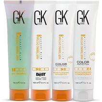 GK HAIR Global Keratin The Best (3.4 Fl Oz/100ml) Smoothing Keratin Treatment Professional Brazilian Complex Blowout Straightening For Silky Smooth & Frizz Free Hair