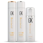 GK Hair Global Keratin Balancing Shampoo and Conditioner 300ml Set & Leave in Conditioner Cream 130ml For Detangling Smoothing Strengthening Moisturizing
