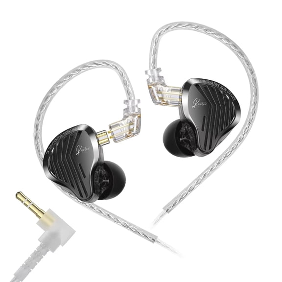GK KUNTEN Wired in-Ear Headphones, HiFi Dynamic Driver Earbuds with Detachable Cable for Audiophiles Music