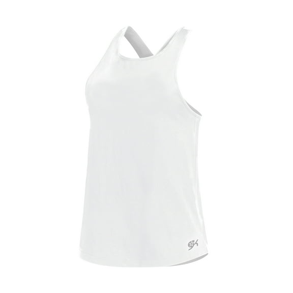 GK Loose A-Line Tank (White, M)