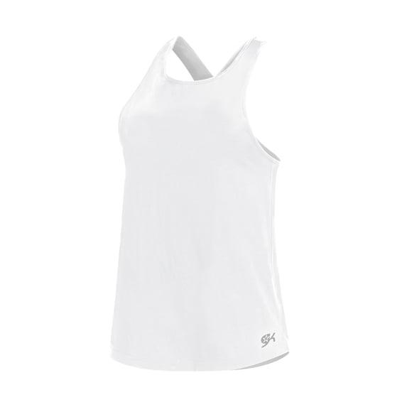 GK Loose A-Line Tank (White, M)