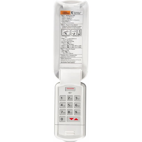 GK-R Wireless Garage Door Opener Keypad, DIY Install & Keyless Entry, FCC Certified, 3-Year Warranty