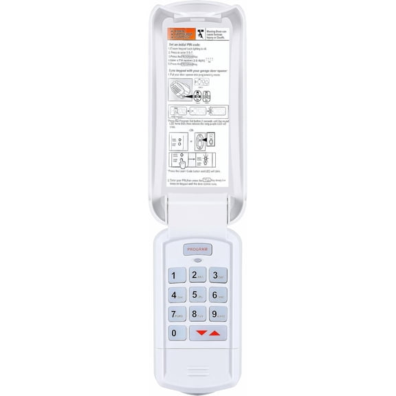 GK-R Wireless Garage Door Opener Keypad, FCC Certified, DIY Install & Keyless Entry, 3-Year Warranty