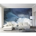 thumbnail image 1 of GK Wall Design  Brush Dark Blue Splash Abstract Peel&Stick Wallpaper H:114"  x W:204", 1 of 3
