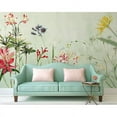 thumbnail image 1 of GK Wall Design  Colorful Lily Flower Bohemian Removable Wallpaper H:35"  x W:55", 1 of 3