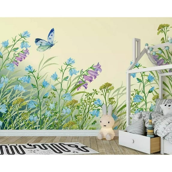 GK Wall Design Colorful Natural Garden Flower Removable Wallpaper H:49" x W:75"