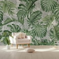 thumbnail image 1 of GK Wall Design  Palm Leaves Vintage Leaf Pattern Tropical Wallpaper H:114"  x W:204", 1 of 3