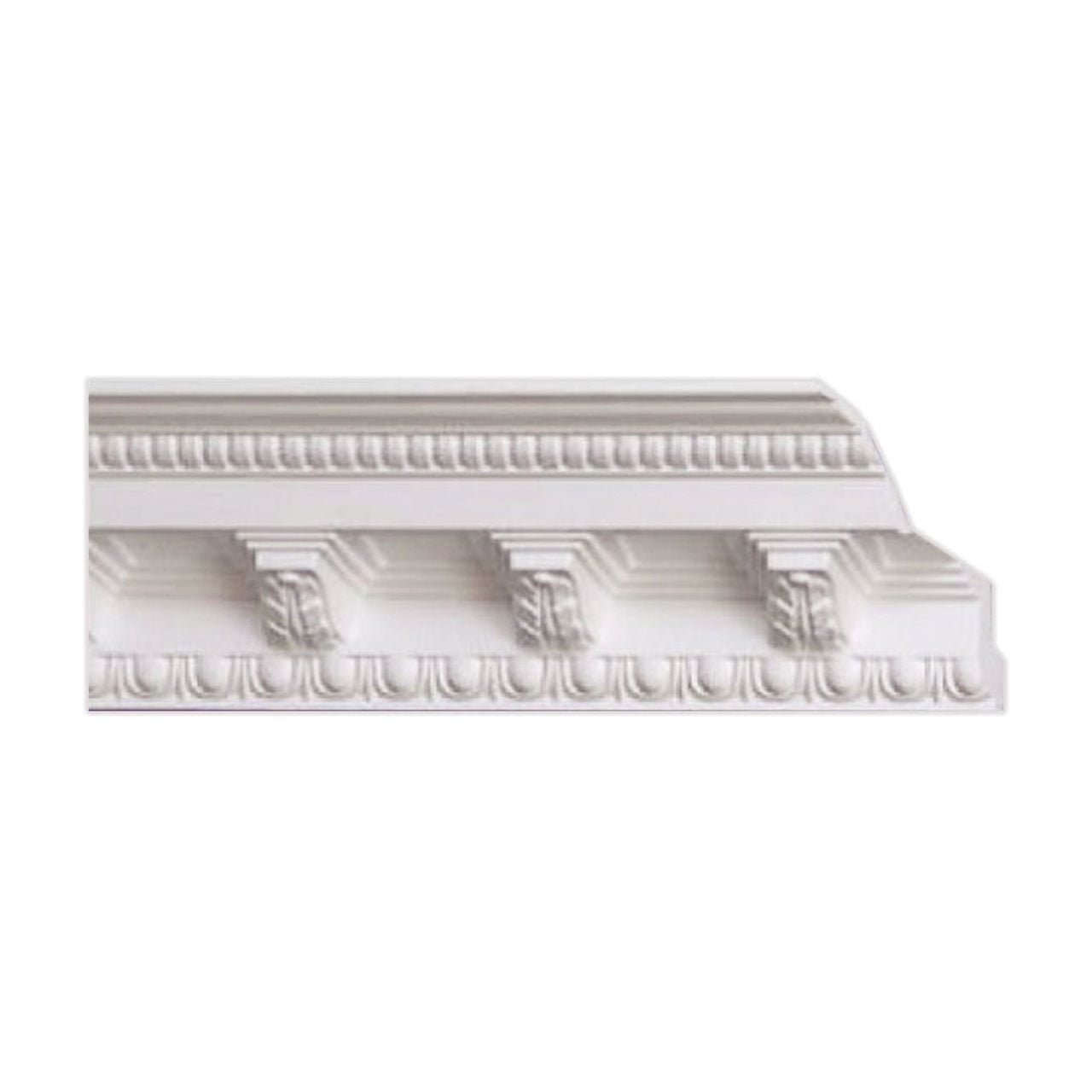 Plain White Styrofoam Corbels Crown Molding 6.5 ft