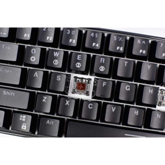 GK61 60% Keyboard with hot swappable Gateron Optical Switches, RGB Lighting and USB-C