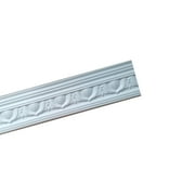 GK82 - Egg n' Dart Crown Molding Glue-up 6.5 ft. in Plain White (65 Ln. ft / Pack) - 10 Pieces
