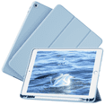 thumbnail image 1 of GKABXY iPad 10.2 Case for iPad 7th 8th 9th Generation Tablet Case New Upgraded 2nd Generation Ultra-resistant Soft Shell iPad Cover with Pencil Holder Work Travel, Blue, 1 of 7
