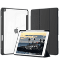 thumbnail image 1 of GKABXY Case for iPad 7/8/9th Generation 10.2 inch Transparent Case Hard PC Back, Built-in Pencil Holder, Tri-fold Stand, Auto Wake/Sleep, Black, 1 of 6