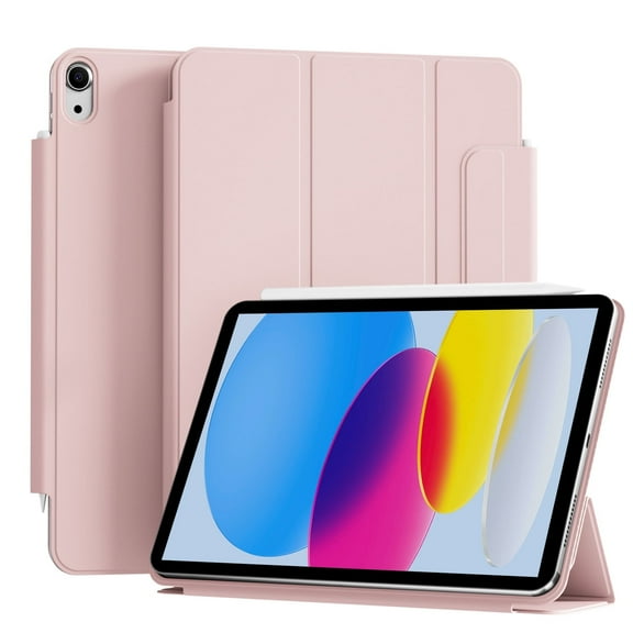 GKABXY Magnetic Case for iPad (A16) 11th/10th Generation (2025/2022,10.9/11 Inch), Magnetic Attachment, Slim Tablet Cover with Auto Wake/Sleep,Pink