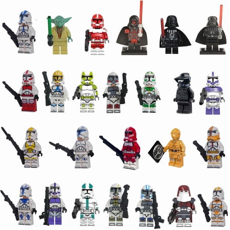 GKAITLYN Collectible Clone Trooper Kids Action Figure Sets, 25 Piece