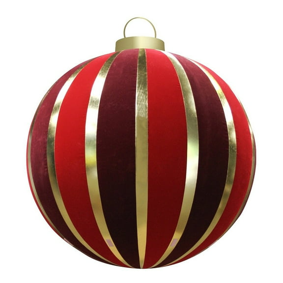 GKI/Bethlehem Lighting Pre-Lit Inflatable Commercial Outdoor Christmas Ball Ornament - 5' - Red and