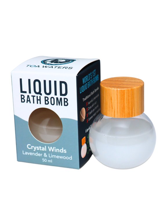 Crystal Winds Liquid Bath Bomb - Lavender and Limewood