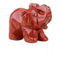 thumbnail image 1 of GKNET 1.5'' Natural Quartz Crystal Mini Elephant Gemstone Carved Animal Statue Gift-Red Jasper Quartz-10Pcs, 1 of 6