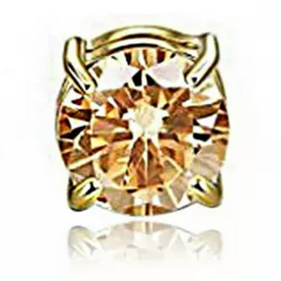 GKNET 1 PC Fashion Zirconia Ear Stud Personality Women Men Delicate Jewelry Earrings -Gold 6mm
