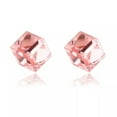 thumbnail image 1 of GKNET 1 Pairs Magnetic Ear Studs No Piercing Delicate Jewelry Cubic Zircon Fashion Mini Size-pink, 1 of 9