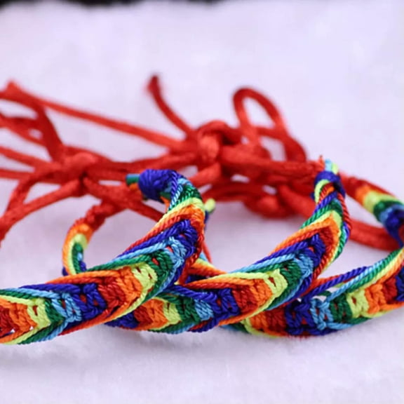 GKNET 10 Pcs Delicate Jewelry Bracelets Handmade Braided for Children Weaving Beautiful