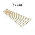 thumbnail image 1 of GKNET 100-200pcs 15mm-70mm Flat Head Pin DIY Making Earring Bracelet Accessories-KC Gold-50mm * 200 pieces, 1 of 8