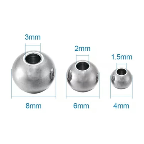 GKNET 100PCS 304 Stainless Steel Rondelle Spacer Bead Delicate Jewelry Crafts Findings-Stainless Steel Color-8x6mm