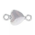 thumbnail image 1 of GKNET 100PCS Antiqued Silver Metal Heart Link Connectors For Delicate Jewelry Making, 1 of 3