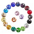 thumbnail image 1 of GKNET 100PCS Mixed Colors Pointed Facted Round Fancy Glass Stones #95618-8mm(100PCS), 1 of 6