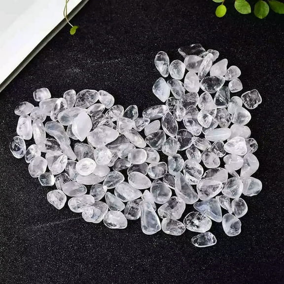 GKNET 100g Natural Clear Quartz Crystal Crushed Stone Energy Specimens Healing Decor