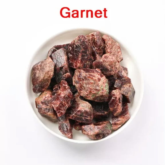 GKNET 100g Natural Rough Stones Rocks - Crystals Wholesale Gemstones - Healing Gems-Garnet-1~2cm (100g)