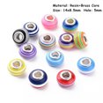 thumbnail image 1 of GKNET 100pcs Assorted European Beads Colorful Glass/Resin Large Hole Spacer Bead-Mixed #44 (14x8.5mm), 1 of 6