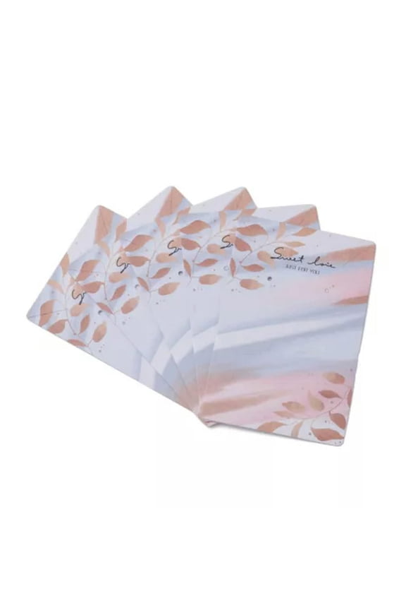 100pcs Bracelet Earring Display Paper Cards Holder Delicate Jewelry Packing 9.1x6mm-Colorful