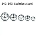 thumbnail image 1 of GKNET 10PCS Stainless Steel Replacement Ball Bead Lip Eyebrow Tongue Ear Tragus Belly-6MM-1.2MM, 1 of 6