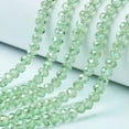 thumbnail image 1 of GKNET 10Strands Faceted Rondelle Glass Beads Shiny AB Crystal 4mm-8mm Mixed Colors-Pale Green-4x3mm (130pcs/strand), 1 of 6