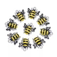 thumbnail image 1 of GKNET 10pcs Alloy Enamel Bee Pendants Insect Loose Dangle Charms Yellow 18x17mm, 1 of 6