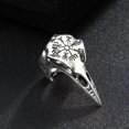 thumbnail image 1 of GKNET 10pcs Bird Skull Gothic Plague Doctor Raven Crow Ring Adjustable ​, 1 of 4